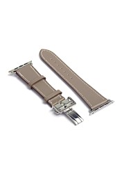 For Apple Watch Band Series 7 6 5 4 3 2 1 SE Genuine Leather Band Apple Watch 45mm 41mm 44mm 40mm 42mm 38mm Strap for iWatch