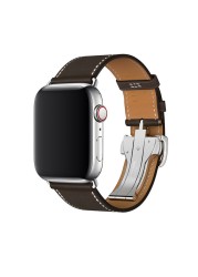 For Apple Watch Band Series 7 6 5 4 3 2 1 SE Genuine Leather Band Apple Watch 45mm 41mm 44mm 40mm 42mm 38mm Strap for iWatch