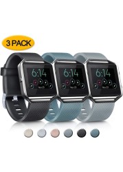 6pcs/4pcs/3pcs TPU Watch Strap for Fitbit Blaze Band Smartwatch Wristband Watchband Bracelet for Fitbit Blaze Strap Accessory