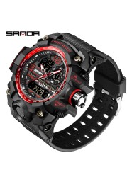 SANDA Brand G-Style Military Watch Men Digital Shock Sports Watches for Man Waterproof Electronic Wristwatch Mens 2022 Relogios