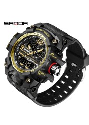 SANDA Brand G-Style Military Watch Men Digital Shock Sports Watches for Man Waterproof Electronic Wristwatch Mens 2022 Relogios