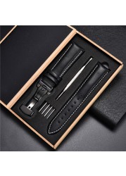 Leather Straps With Box For Samsung Galaxy Watch 4 40mm 44mm/4 Classic 42mm 46mm Active 2 Band Replacement Watchband Bracelets