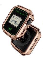 ووتش غطاء ل أبل ووتش غطاء حالة 7 6 SE 5 4 41 مللي متر 45 مللي متر لينة واضحة TPU واقي للشاشة ل iWatch 7 6 4 3 44 مللي متر 40 مللي متر