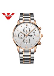 NIBOSI Relogio Masculino Mens Watches Luxury Famous Brand Men's Watch Fashion Casual Chronograph Military Quartz Wristwatch