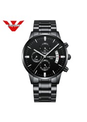 NIBOSI Relogio Masculino Mens Watches Luxury Famous Brand Men's Watch Fashion Casual Chronograph Military Quartz Wristwatch