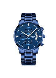 NIBOSI Relogio Masculino Mens Watches Luxury Famous Brand Men's Watch Fashion Casual Chronograph Military Quartz Wristwatch