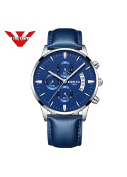 NIBOSI Relogio Masculino Mens Watches Luxury Famous Brand Men's Watch Fashion Casual Chronograph Military Quartz Wristwatch