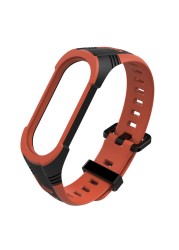 Replacement Strap for Xiaomi Mi Band 5 4 3 Breathable Strap on Mi Band4 Band3 Band5 Breathable Strap on Xiaomi Mi Band 3 4 5