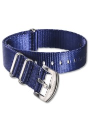 NATO watch strap blue nylon one piece replacement seat belt movement watch straps for man or woman 18mm 20mm 22mm 24mm