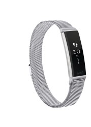 Milanese حزام حزام (استيك) ساعة ل Fitbit HR/Fitbit ألتا المعادن المغناطيسي حلقة دائرية استبدال سوار ل Fitbit ألتا مربط الساعة