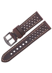 Cowhide Watches 20mm 22mm Genuine Leather Vintage Wrist Strap Strap For Samsung Galaxy Watch 46mm Bracelet