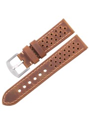 Cowhide Watches 20mm 22mm Genuine Leather Vintage Wrist Strap Strap For Samsung Galaxy Watch 46mm Bracelet