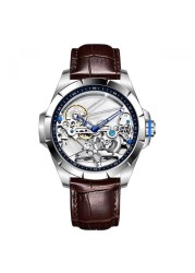 Genuine Tourbillon Watches Men Mechanical Watch Fully Automatic Luxury Brands Luminous Waterproof Men's Watch Fashion Reloj Hombre