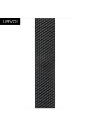 URVOI Milanese Loop for Apple Watch Band Series 7 6 5 SE 4321 Mesh Strap for iwatch Stainless Steel Magnetic Buckle with Adapter