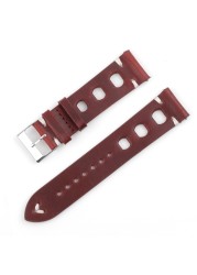 Handmade Vintage Leather Strap Watch Band Watch Accessories Bracelet 18mm20mm 22mm 24mm Red Black Brown Watchband