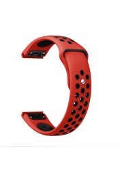 22mm Easy Install Sport Silicone Watch Band Replacement Strap For Garmin Fenix ​​5/5 Plus/Forerunner 935/model S60/Quatix 5 Band