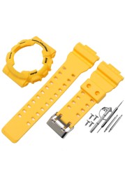 Watch Accessories Resin Strap Men Pin Buckle Strap Case for Casio G-SHOCK GA-110 GA-100 GD-120 5146 5081 Waterproof Watch Band