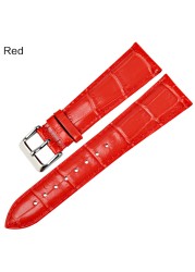 MAIKES High Quality Genuine Leather Watch Band Beautiful Purple Watch Accessories Strap 12mm 14mm 16mm 17mm 18mm 19mm 20mm 22mm