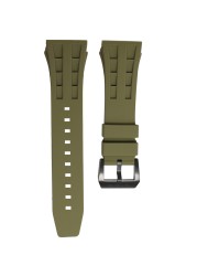 Tsar Bomba Silicone/FKM Rubber Strap Watch Strap Suitable for TB8204,TB8208