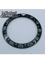 Miuksi 40mm high quality ceramic bezel watch parts fit 43mm watch case for watch sea