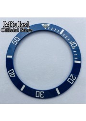 Miuksi 40mm high quality ceramic bezel watch parts fit 43mm watch case for watch sea