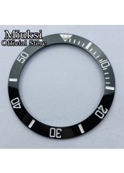 Miuksi 40mm high quality ceramic bezel watch parts fit 43mm watch case for watch sea