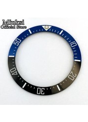 Miuksi 40mm high quality ceramic bezel watch parts fit 43mm watch case for watch sea