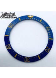 Miuksi 40mm high quality ceramic bezel watch parts fit 43mm watch case for watch sea