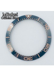 Miuksi 40mm high quality ceramic bezel watch parts fit 43mm watch case for watch sea