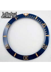 Miuksi 40mm high quality ceramic bezel watch parts fit 43mm watch case for watch sea