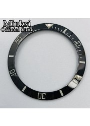 Miuksi 40mm high quality ceramic bezel watch parts fit 43mm watch case for watch sea