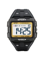 Large numbers easy to read 50m water resistant men digital watch outdoor sports