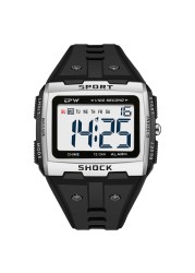 Large numbers easy to read 50m water resistant men digital watch outdoor sports