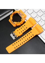 For G-SHOCK GA100 GA110 GA120 GD100 GD110 GD120 Watch Strap Watch Case Men Matte Wristwatch Sport Watch Silicone Case Strap