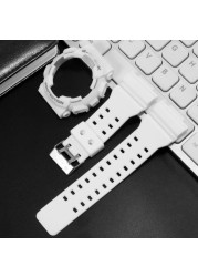 For G-SHOCK GA100 GA110 GA120 GD100 GD110 GD120 Watch Strap Watch Case Men Matte Wristwatch Sport Watch Silicone Case Strap