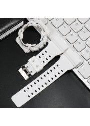 For G-SHOCK GA100 GA110 GA120 GD100 GD110 GD120 Watch Strap Watch Case Men Matte Wristwatch Sport Watch Silicone Case Strap