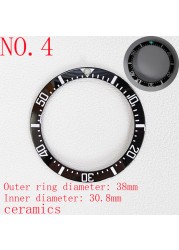 40mm bezel mens watches replacement accessories watch face bezel ceramic insert for 44mm sub automatic sea diving 40mm