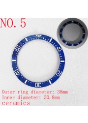 40mm bezel mens watches replacement accessories watch face bezel ceramic insert for 44mm sub automatic sea diving 40mm