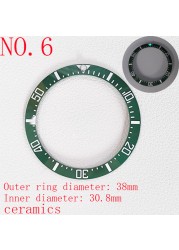 40mm bezel mens watches replacement accessories watch face bezel ceramic insert for 44mm sub automatic sea diving 40mm