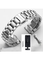 Watch band for Longines Watchband Stainless Steel Bracelet Original Master Crescent 12/13/14/15/16/17/18/19/20/21/22mm strap