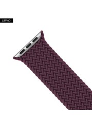 URVOI Braided Solo Loop for Apple Watch Sport Band Series 7 6 SE 5 4 3 21 Stretchable Strap for iWatch Woven Threads gen.5