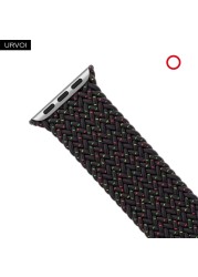 URVOI Braided Solo Loop for Apple Watch Sport Band Series 7 6 SE 5 4 3 21 Stretchable Strap for iWatch Woven Threads gen.5