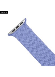 URVOI Braided Solo Loop for Apple Watch Sport Band Series 7 6 SE 5 4 3 21 Stretchable Strap for iWatch Woven Threads gen.5