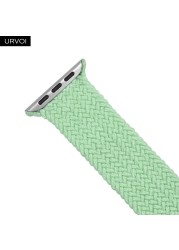 URVOI Braided Solo Loop for Apple Watch Sport Band Series 7 6 SE 5 4 3 21 Stretchable Strap for iWatch Woven Threads gen.5