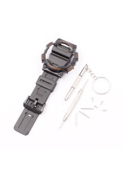 Watch Accessories for Casio Resin Strap AQ-S810W AQS810WC Pin Buckle Men's and Women's Sports Silicone Strap Case 18mm