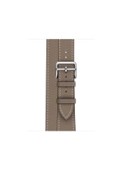 URVOI Double Round Band for Apple Watch Series 7 6 SE 5 4 3 Strap for iwatch Strap High Quality Soft Genuine Leather Loop Wraps