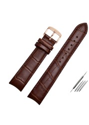 Genuine Leather Curved Bracelet End Watch Strap 20mm For Citizen BL9002-37 05A BT0001-12E 01A Watch Band 21mm Watchband 22mm