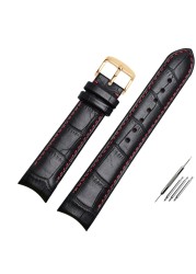 Genuine Leather Curved Bracelet End Watch Strap 20mm For Citizen BL9002-37 05A BT0001-12E 01A Watch Band 21mm Watchband 22mm