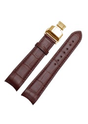 Genuine Leather Curved Bracelet End Watch Strap 20mm For Citizen BL9002-37 05A BT0001-12E 01A Watch Band 21mm Watchband 22mm