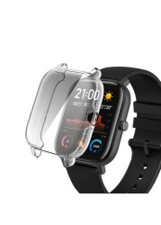 Screen Protector For Huami Amazfit GTS 3 GTR 3 Pro Soft TPU Smart Watch With Silicone Protective Cover Case